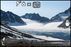 Little lake and glacier