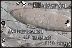 Plaque on the airship's pylon
