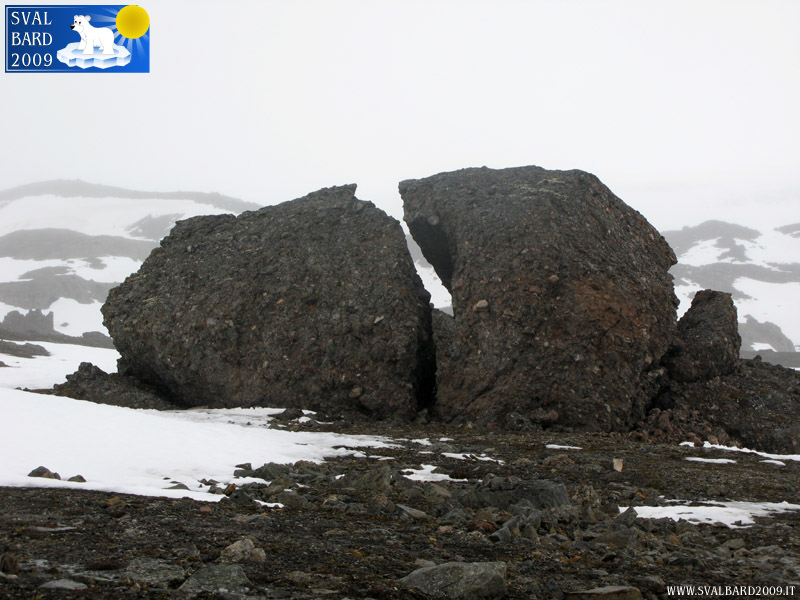 Roccia spaccata, durante la prima escursione